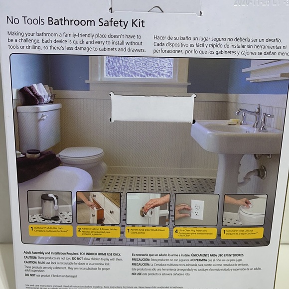 Safety 1st No Tools Childproofing 9 Piece Bathroom Safety Kit - Picture 5 of 6